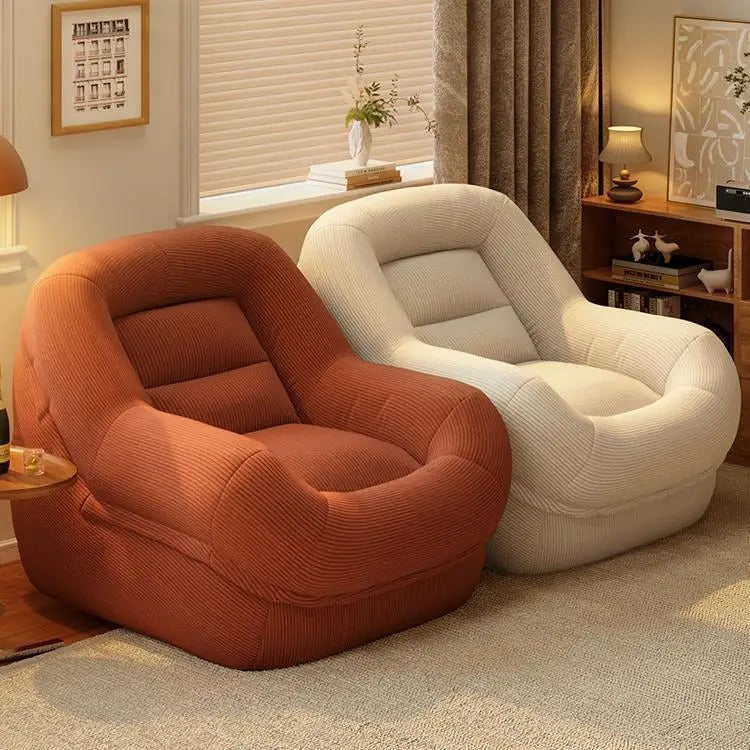 Compact Lazy Sofa Chair with Footrest