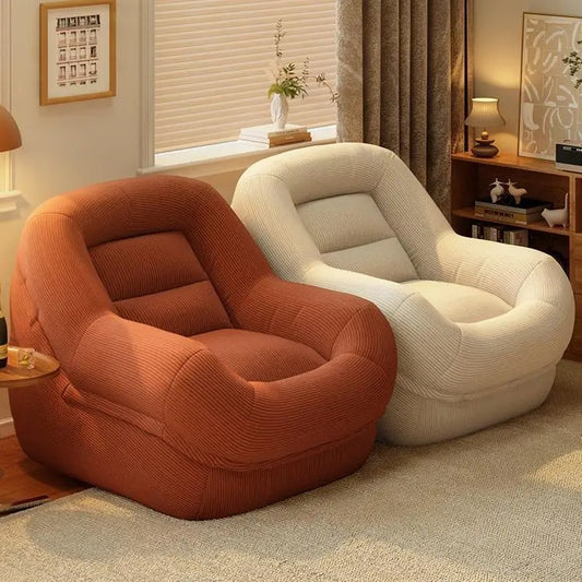 Compact Lazy Sofa Chair with Footrest