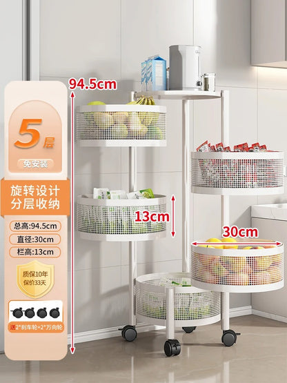 Rolling Utility Storage & Serving Cart