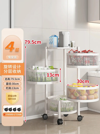 Rolling Utility Storage & Serving Cart