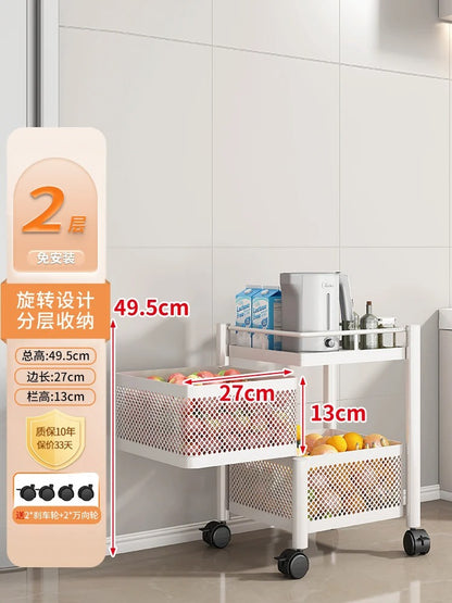 Rolling Utility Storage & Serving Cart