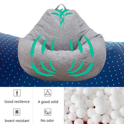 Large Fluffy Bean Bag Lounge Chair