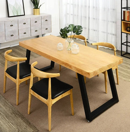 Solid Wood Modern Rectangular Dining Set
