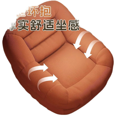 Compact Lazy Sofa Chair with Footrest