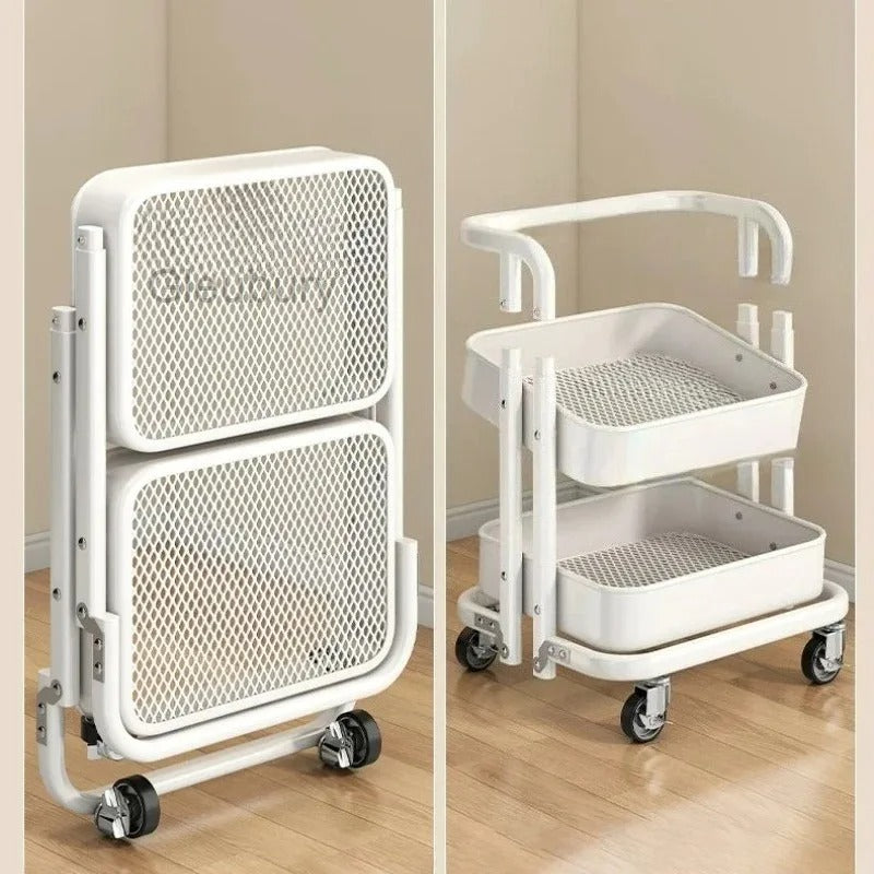 Portable Kitchen Storage Trolley & Organizer Cart