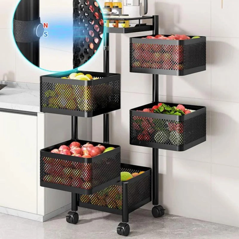 Rolling Utility Storage & Serving Cart