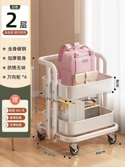 Portable Kitchen Storage Trolley & Organizer Cart