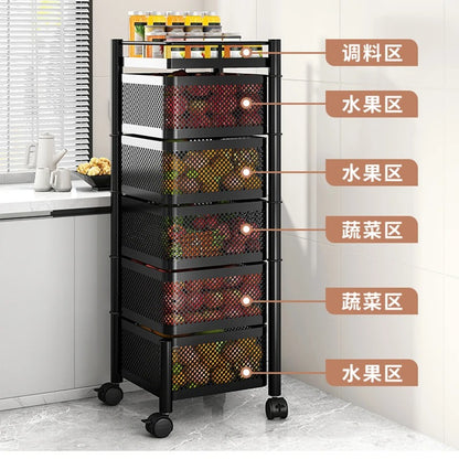 Rolling Utility Storage & Serving Cart