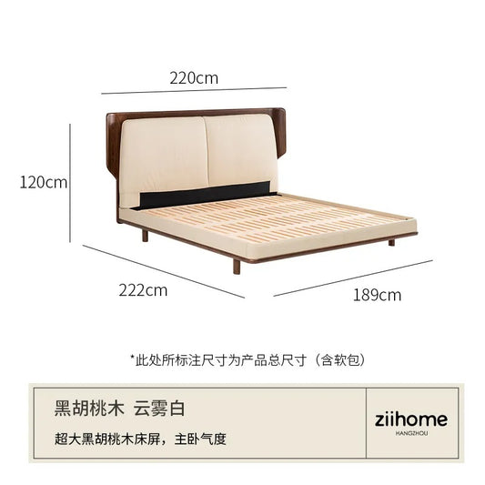 Wooden Double Bed Frame for Children & Guest Rooms